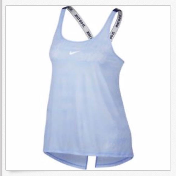 Nike Tank Dry Elastika Split Back Training Lt.Blue - Picture 2 of 7
